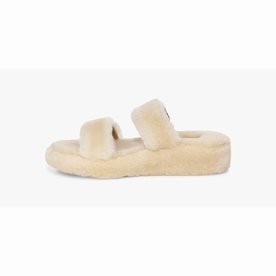 Chinelos UGG Fuzz Yeah Mulher Bege | PT-EWVMI